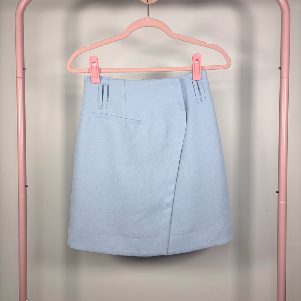 Saba Sky Blue Pencil Skirt